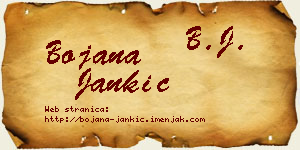 Bojana Jankić vizit kartica
